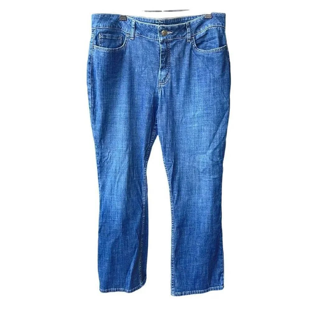 Riders by Lee size 16 Mid Rise Boot cut inseam 30”.
